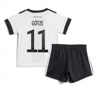 Tyskland Mario Gotze #11 Hemmadräkt Barn VM 2022 Kortärmad (+ Korta byxor)